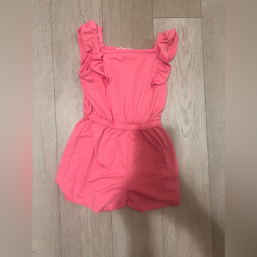 btween Coral Lace-Trimmed Outfit